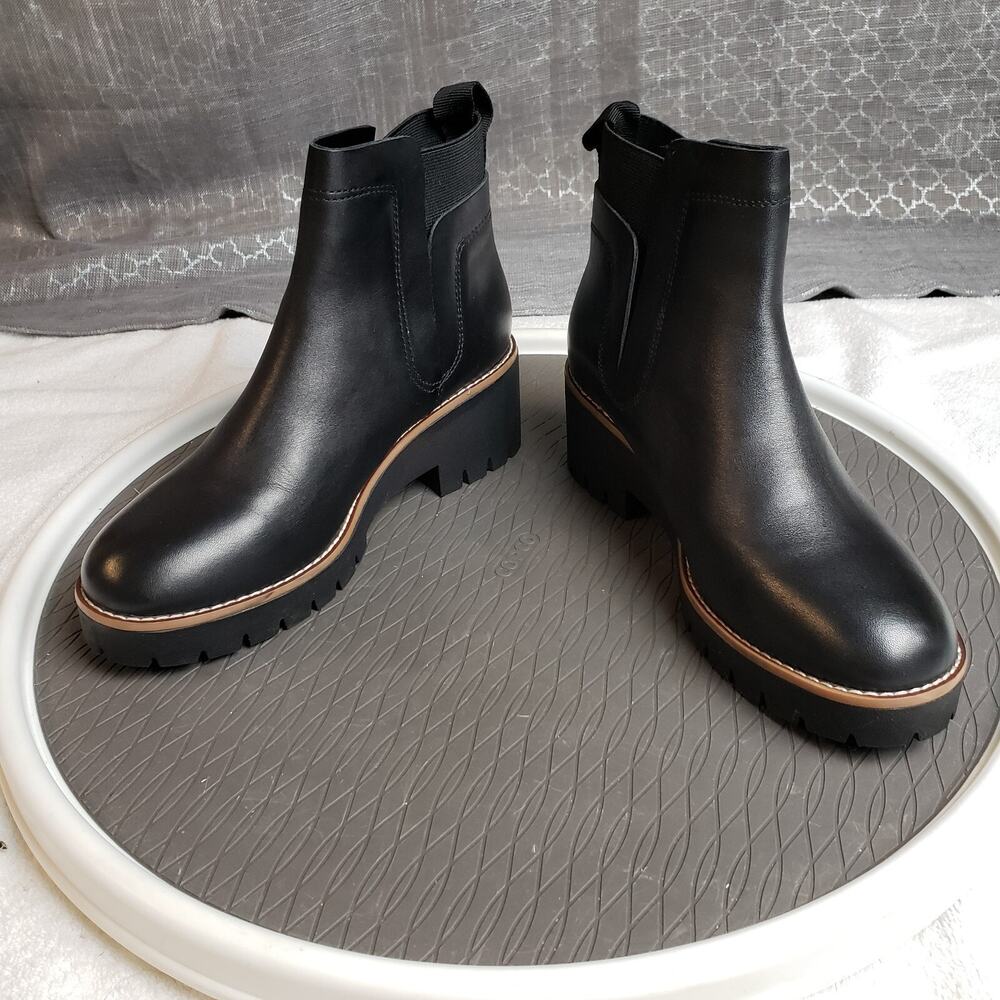 Blondo Danika Boots Womens 7.5M Black Waterproof Chunky Sole Chelseacore - Picture 2 of 12